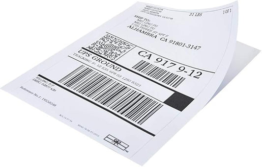 Full Sheet Address Labels for Laser/Inkjet Printers, White, 8.5 x 11 Inch, 1 Pack of 1000 Labels