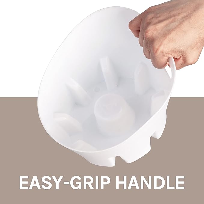 JS Jackson Supplies Universal White Plastic Drip Tray for Toilet Plunger