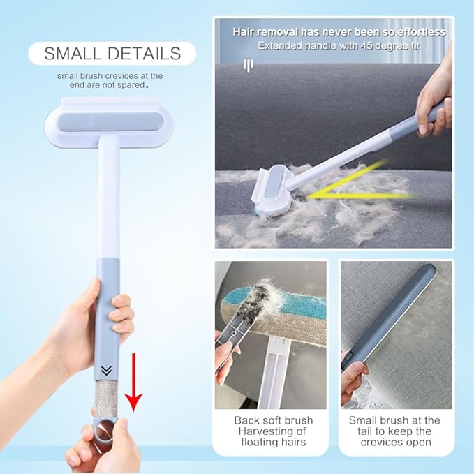 Pet Hair Remover and Reusable Cat and Dog Hair Remover for Furniture, Couch, Carpet, Clothes, Car Seats or Bedding, Reusable Lint Brush, Perfect Dog and Cat Fur Remover Tool