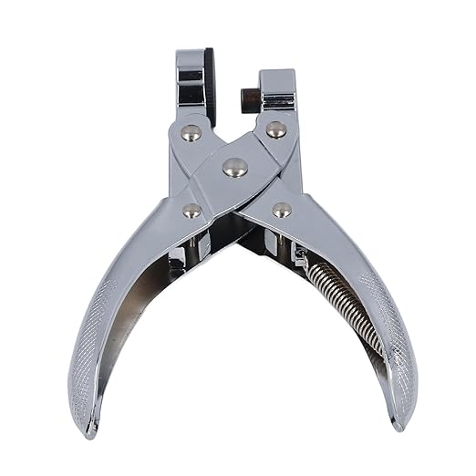 Plastic Bag Hole Puncher, Lightweight Comfortable Handle Single Hole Punch Sturdy for School (6mm)