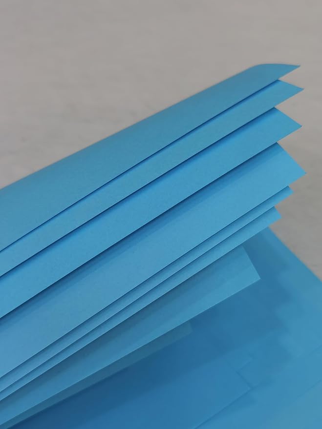 Lake blue Copy Print Paper 8.5X11 Inches,100 Sheets Rainbow A4 Printer Paper 70GSM Colored Origami Paper for Cutting DIY Kids Art Craft