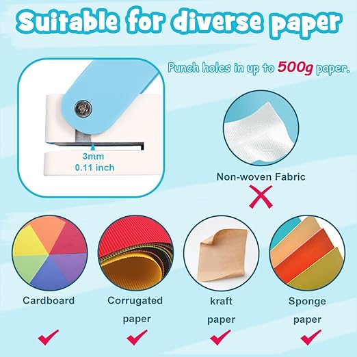 UCEC Heart Hole Punch 1 Inch, Heart Punches for Paper Crafts, Handmade Craft Paper Punch Shaped Hole Punch, Craft Lever Punch for Tags Cards Scrapbooking Home School Office Supplies