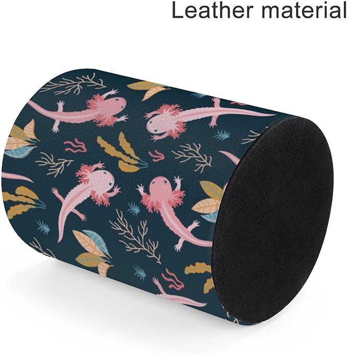 Cute Axolotl Pen Holder Pencil Organizer Cute Pencil Cup Desk Decor Makeup Brush Holder PU Multifunctional Office Suppliesfor Home Classroom School