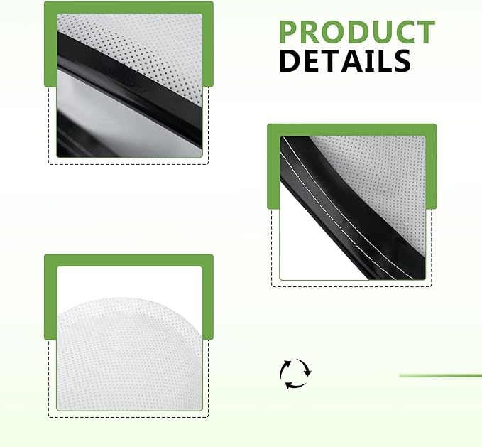 2KE2105000 HEPA Cloth Bag Liner, HEPA Hoover Vacuum Cleaner Cloth Bag Fits for Hoover C2401, C2401010 Shoulder Vac Pro, Royal RY4000, RY4001 Backpack Shoulder Vacuum Cleaner, 4 Pack