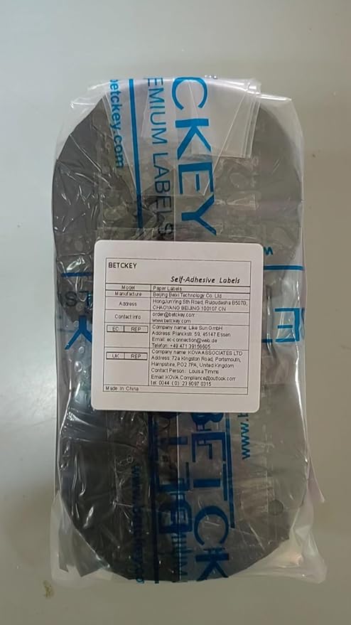 BETCKEY - Compatible DYMO 30252 (1-1/8" x 3-1/2") Address & Barcode Replacement Labels - Compatible with Rollo, DYMO Labelwriter 450, 4XL & Zebra Desktop Printers[2 Rolls/700 Labels, Yellow]