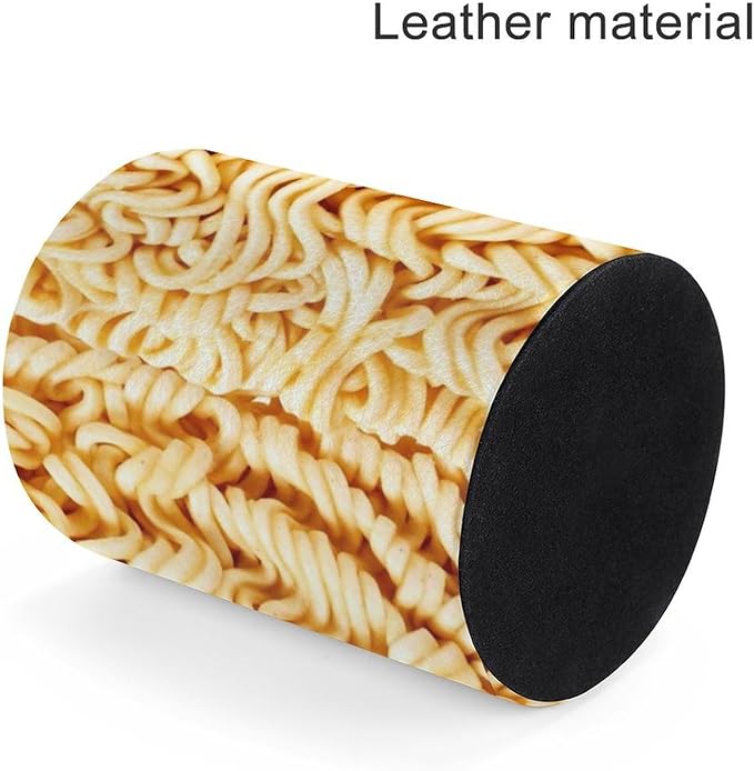 Ramen Noodles Pen Holder Pencil Organizer Cute Pencil Cup Desk Decor Makeup Brush Holder PU Multifunctional Office Suppliesfor Home Classroom School
