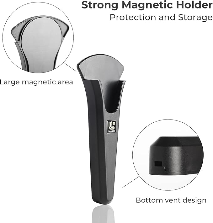 Linoroso Kitchen Shears Heavy Duty Kitchen Scissors with Magnetic Holder, Dishwasher Safe Scissors All Purpose Come Apart Blade Made with Japanese Steel 4034 for Meat/Vegetables/BBQ/Herbs, Black