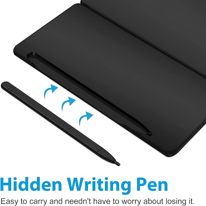 Calculator with Notepad, TRELC 12 Digits LCD Display Solar Desktop Calculator, Support Solar and Battery, Multi-Function Portable Calculators for Office, School and Home