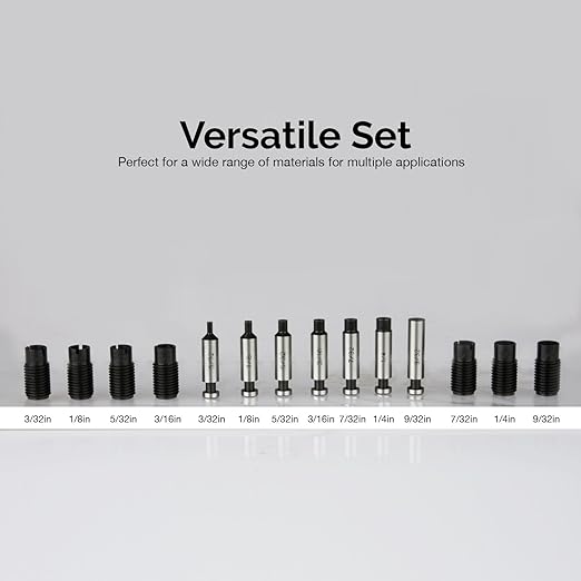 Neiko 02612A Hand Held Power Punch and Sheet Metal Hole Punch Kit, Cr-V 3/32" x 9/32"