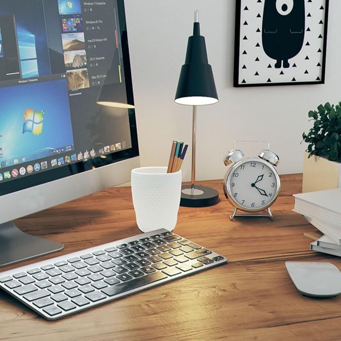 Vintage Ceramic Pen Holder for Desk Cute, White Desk Organizer, Round Pencil Cup for Office Home, Makeup Brush Holder as a Gift for Kids, Girls, Women