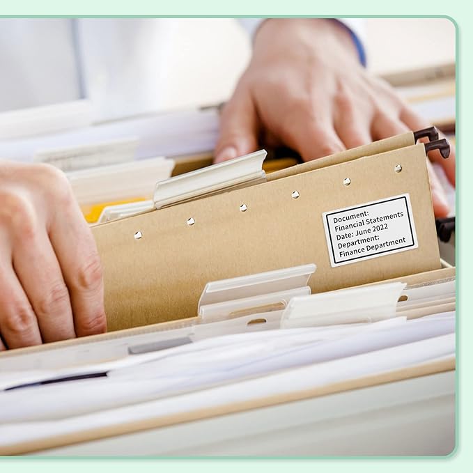 3-Roll Phomemo M110 Original Labels 1.5"*2.25"(40x60mm),Black on White, Compatible with Phomemo M110/M120/M200/M220/M221 Label Printer, Multi-Purpose Self-Adhesive Thermal Label,130PCS/Roll