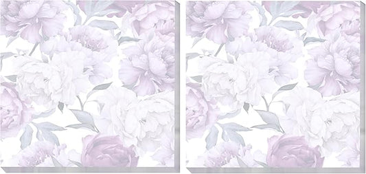2 Pack Sticky Notes 3x3 Inches, Bright Cute Strong Sticking Power, Easy to Post for Home, Office, 80sheets/Pads, Purple Floral