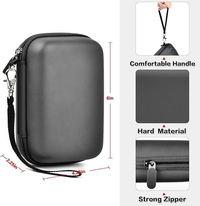 Labels Printer Case Compatible with COLORWING D30 Bluetooth Wireless Portable Labeling Printer Also for Phomemo D30 D35 for Memoking Mini Thermal Printing Sticker Storage Holder