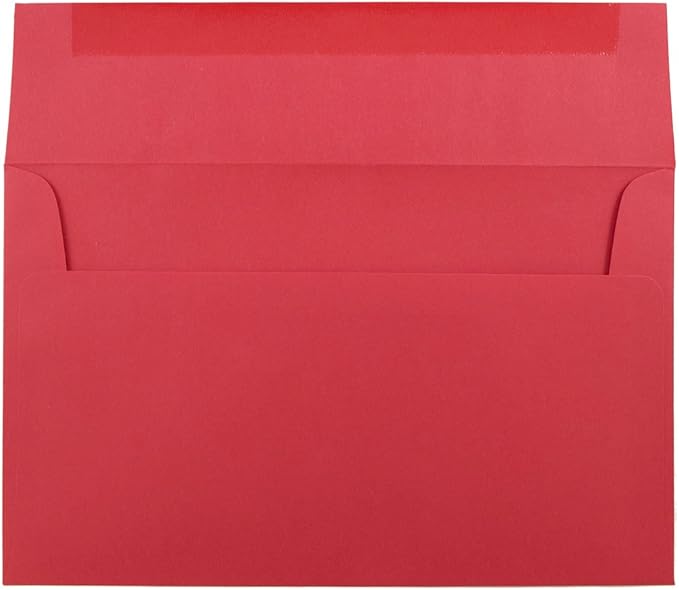 JAM PAPER A10 Colored Invitation Envelopes - 6 x 9 1/2 - Red Recycled - 50/Pack