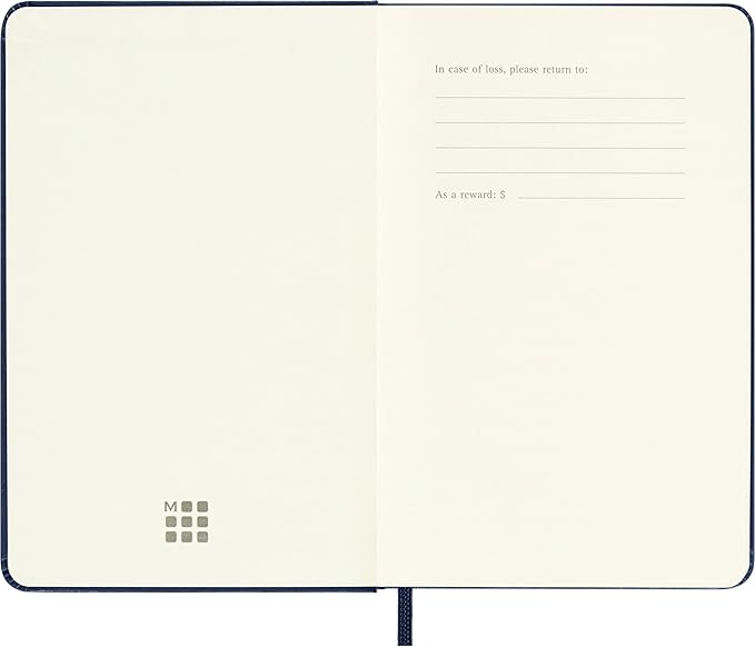 Moleskine Classic Notebook, Hard Cover, Pocket (3.5" x 5.5") Ruled/Lined, Sapphire Blue, 192 Pages