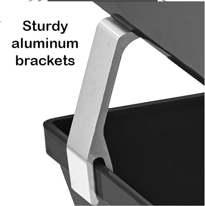 Acrimet Facility 2 Tier Letter Tray, Side Load, Letter Size/A4, Desktop File Organizer, Plastic (Black Color)