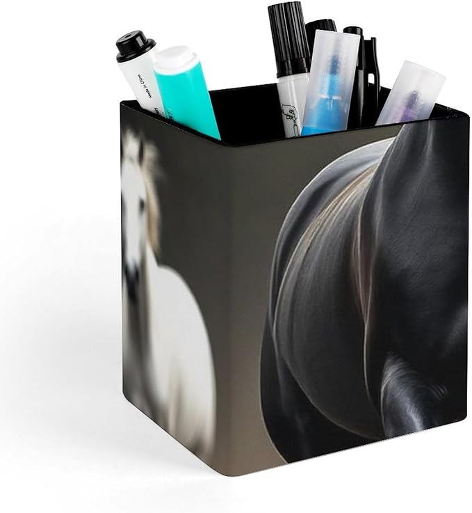 Pen Holder Stand For Desk, Pencil Pen Holder Cup, Desktop Stationery Organizer, Waterproof Multifunctional Office Supplies Horse