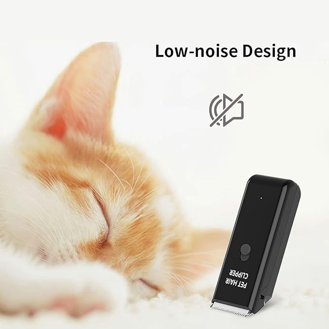Grimgrow Dog Cat Home Hair Waterproof Clipper Portable Electric USB Rechargeable Pet Grooming Tools Low Noise Shaver Cordless Trimmer for Small and Large Pets