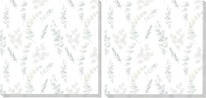 2 Pack Sticky Notes 3x3 Inches, Bright Cute Strong Sticking Power, Easy to Post for Home, Office, 80sheets/Pads, Green Leaf Watercolor