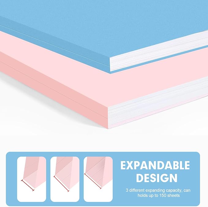 File Folder, RAZCC 250 Pack Colored File Folders, 1/3 Cut Tab File Folder Letter Size, Filing Folders with Tabs for Office School Business Use, Assorted 10 Colors