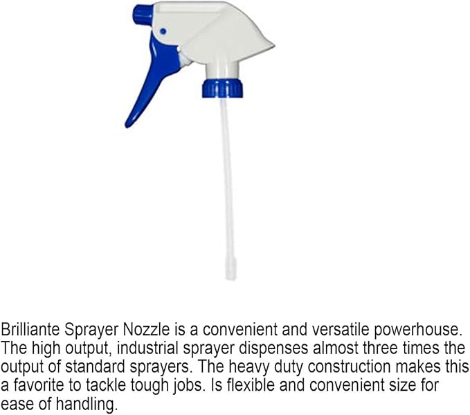Brilliante Crystal Chandelier Cleaner - Manual Sprayer 32oz Environmentally Safe, Ammonia-free, Drip-dry Formula, Made in USA (4 Pack)