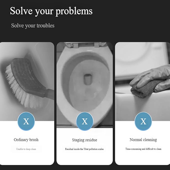 2025 New Modern Flexible Silicone Toilet Caspa for Home，Silicone Toilet Bowl Brush & Holder Set, Wall Mounted Cleaning Kit with Dispenser, Flexible & Hygienic Bathroom Scrubber for Home (#B+C)