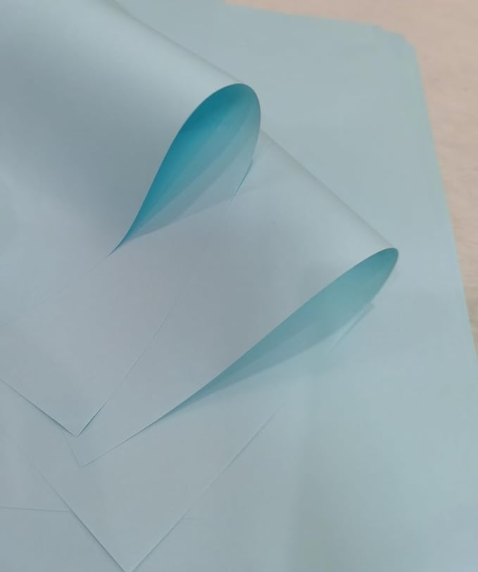 Light Blue Copy Print Paper 8.5X11 Inches,100 Sheets Rainbow A4 Printer Paper 70GSM Colored Origami Paper for Cutting DIY Kids Art Craft