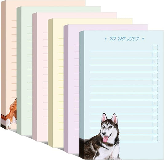 300 Sheets to Do List Notepad Daily Checklist Sticky Notes Cute Undated Memo Pad Color Block to Do Note Pad Weekly Plan Agenda and Organizer Planners for College(Dog Style,3.14 x 5.11 Inch)