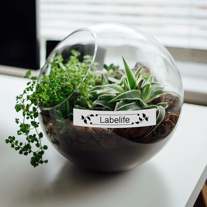 8 Pack Labelife M-K231 Compatible Label Tape Replacement for Brother P Touch M Tape M231 MK231 M-231 M-K231S 12mm 0.47 Inch, for Brother PTouch PT-M95 PT-85 PT-75 PT-65 Label Makers, Black on White