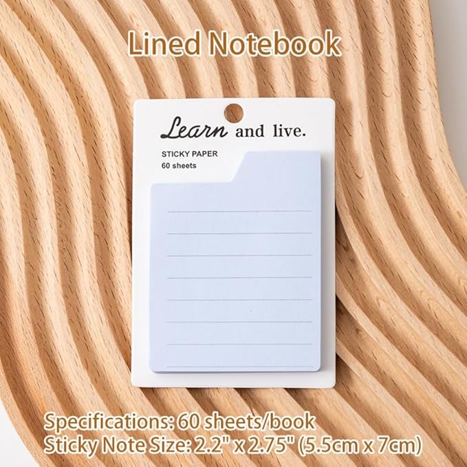 8 Planner Sticky Note Pads Set – Sticky Note Pads, 60 Sheets/pad, for Daily Weekly Monthly Planning to Do List Note Book