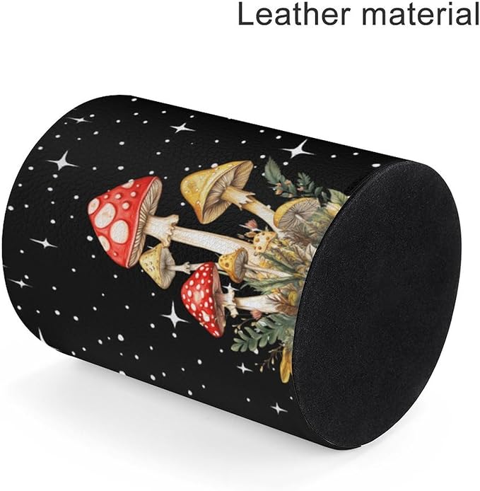 Mushroom Pen Holder Pencil Organizer Cute Pencil Cup Desk Decor Makeup Brush Holder PU Multifunctional Office Suppliesfor Home Classroom School