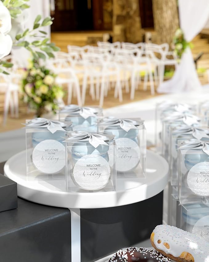 MUNBYN 2 Inch (50.8mmx50.8mm) Silver Fine Glitter Thermal Labels, Round Thermal Printer Stickers for Small Businesses, 500 Labels/1 Roll