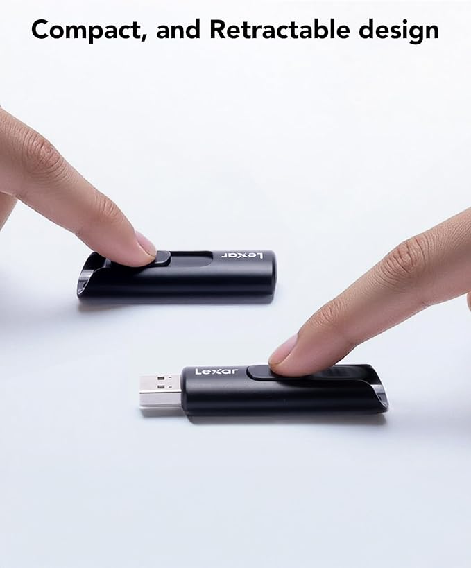 Lexar 64GB 3-Pack Flash Drive A30E USB 3.2 Gen 1, USB Drive up to 100MB/s, Storage Expansion and Backup for PC and Mac Systems