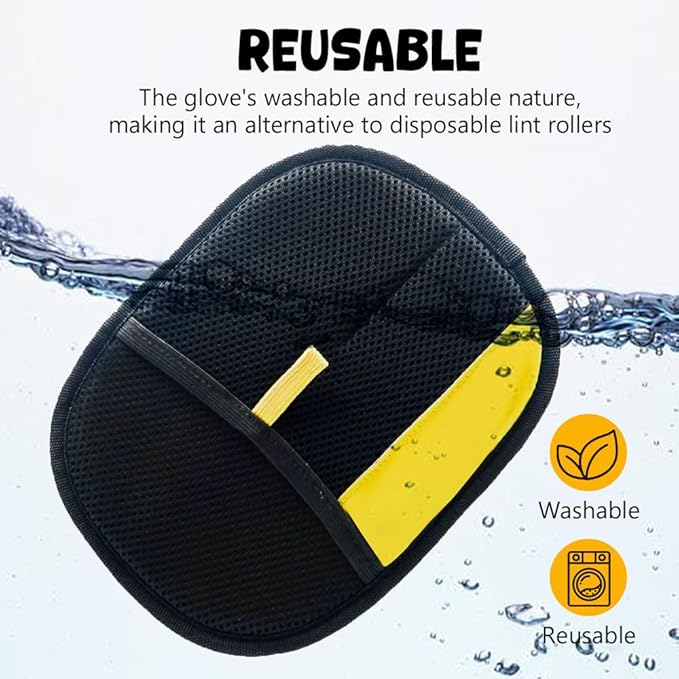 3Pcs Pet Hair Removal Glove, Electrostatic Hair Removal Glove for Cats and Dogs, Reusable Hair Remover for Couch, Carpet, Car Seat, Laundry Clothing Quick Cleaning Tool for Pet Owners (#3)