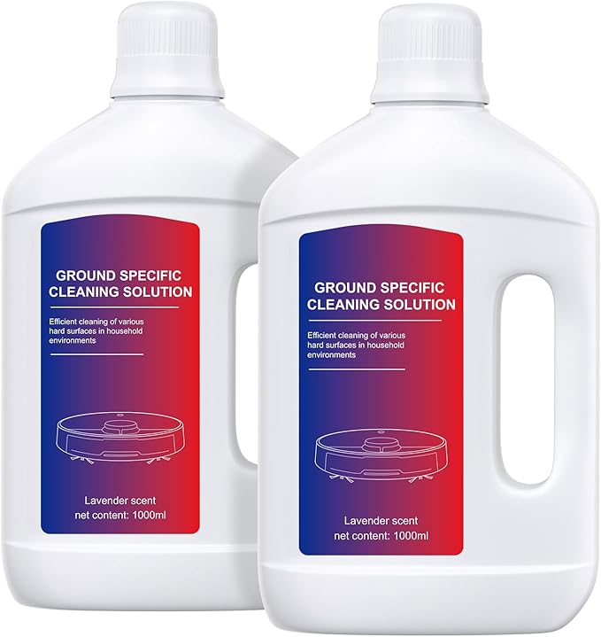 Nukisa Lavender Floor Cleaning Solution 1L Compatible with Dreame Wet & Dry Vacuum and Robot，Residue & Streak Free, Suitable for All Robot Vacuum Cleaners and Wireless Wet Dry Dual-Use Vacuum Cleaners