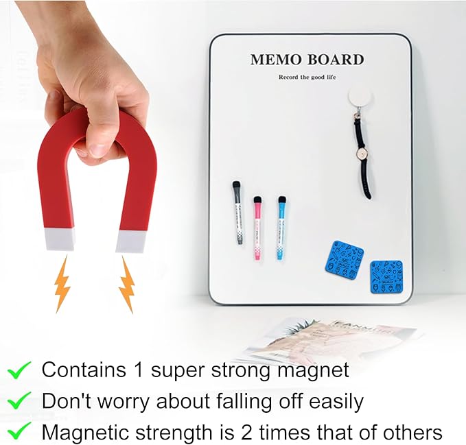 OWLKELA 30 Pack Whiteboard Eraser, Magnetic Blue Whiteboard Eraser for Cleaning Dry Erase Markers on Magnetic Soft Whiteboard, Glass Whiteboard and Dry Erase Board