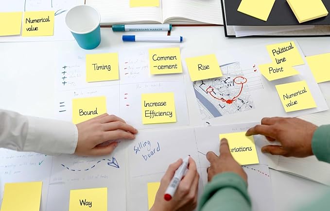 (24 Pack) Sticky Notes 3x3 in Yellow, Clean Removal, Recyclable, Self-Stick Pads, Easy to Post for Home, Office, Notebook