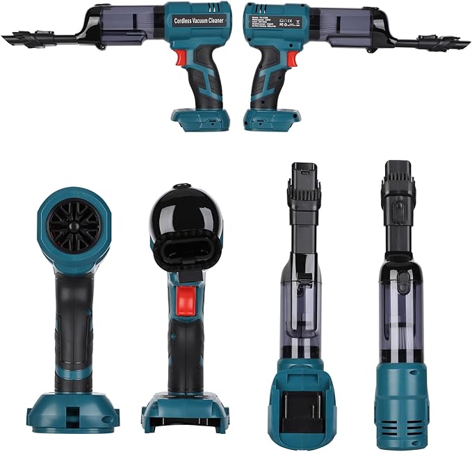 YEX-BUR Cordless Handheld Vacuum for Makita 18V Battery(Tool Only), 240W Powerful Car Vacuum with Brushless Motor, 3-Speed, 5 Filters, Portable Vacuum Cleaner for Home Office Car Pet