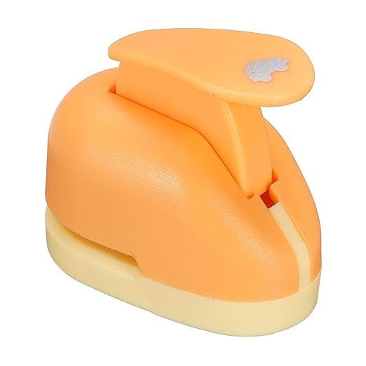PATIKIL 1.3" x 2" Paper Punch Shapes, Mini Hole Puncher Car Shape for DIY Craft Supplies Scrapbook Cards Tags, Orange