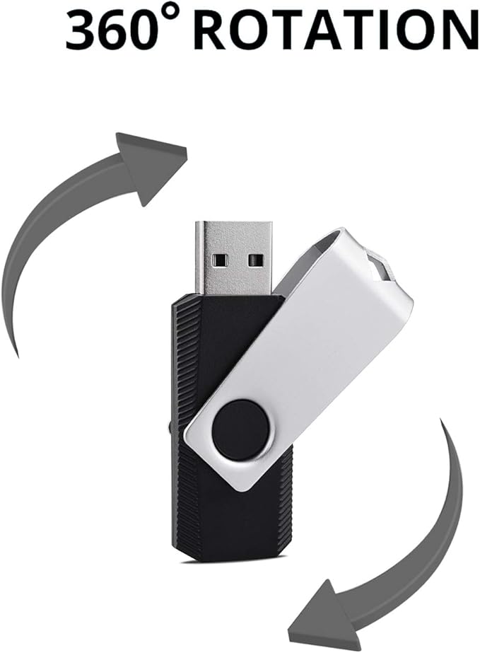 KEXIN Bulk USB Flash Drive 100 Pack 128MB Flash Drive USB Drive 128 MB Thumb Drive Bulk Flash Drives Swivel Drive USB 2.0