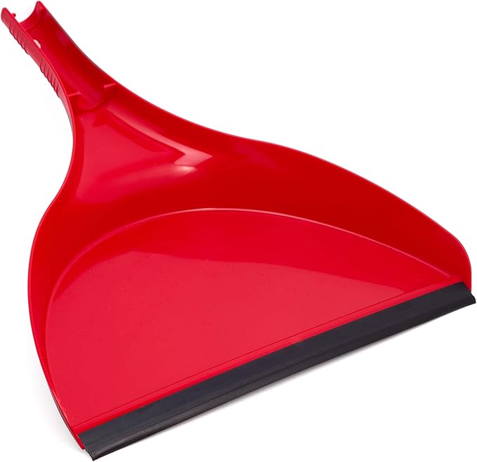 Da Vinci Curved Angle Broom & Dustpan Combo Pack (2) - Heavy Duty Broom for Indoor/Outdoor Sweeping, Steel Telescopic Handle, Durable PVC Bristles, Ideal for Pet Hair, Dust, Kitchen & Rough Surfaces