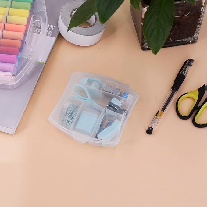 Mini School Supply Kits Mini Office Supply Kits, Includes Mini Stapler,Scissors, Staple Remover, Staples, Tape Dispenser (Blue)