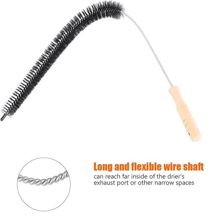 Dryer Lint Brush, Dryer Vent Cleaner Kit Long for Laundry Room and Washer Dryer Organizers