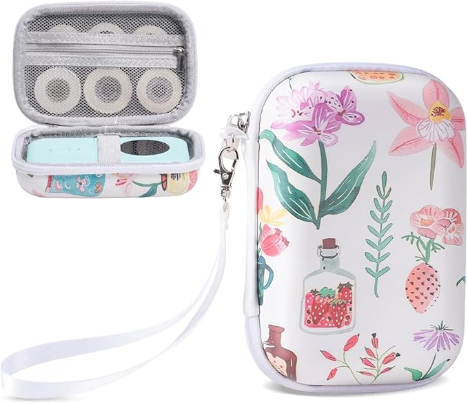 Phomemo D30 D35 Label Maker Case, Storage Bag Compatible with NELKO P21/NIIMBOT D11/ORGBRO X1/SUPVAN E10 Label Printer, Fits for Mini Labels Sticker Machine, Box Only - Pastel
