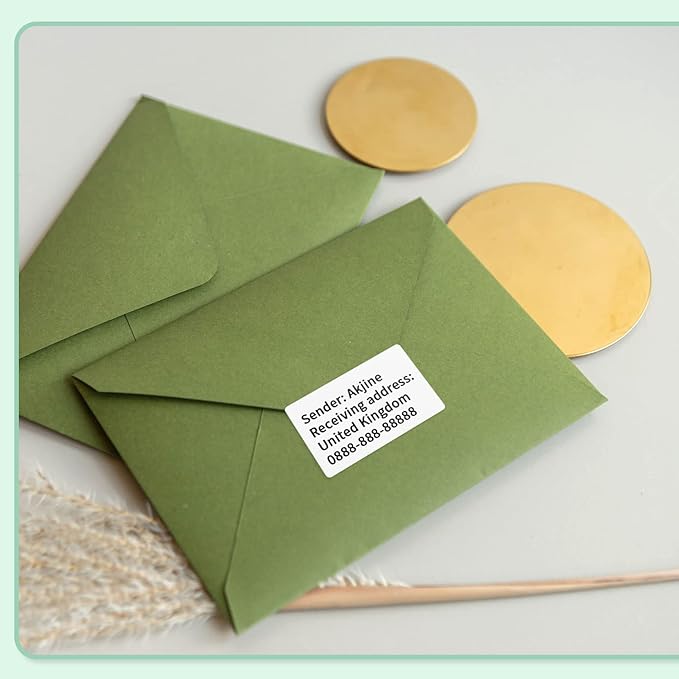 Label Paper Compatible with Phomemo M110/M100/M200/M220/M221 Label Printer, Sticker Multi-Purpose Label Tape Self-Adhesive Thermal Paper, Black on White, 1.97"x1.18" (50x30mm) 230 Labels/Roll, 3-Roll