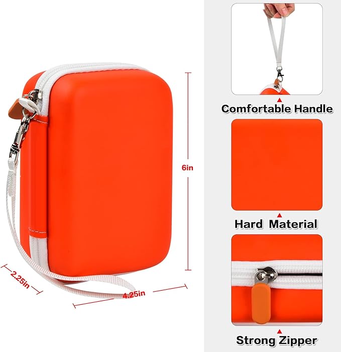 Labels Printer Case Compatible with COLORWING D30 Bluetooth Wireless Portable Labeling Printer Also for Phomemo D30 D35 for Memoking Mini Thermal Printing Sticker Storage Holder