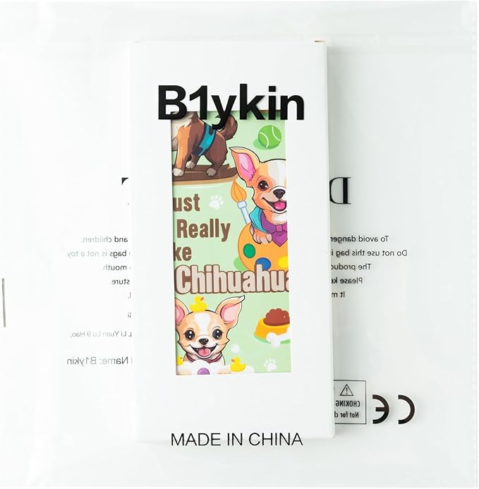 B1ykin Sticky Notes Set - Cartoon Theme Cute Self-Stick Notes Pad Teacher Appreciation Gifts， Self-Adhesive Writing Memo Pages Sticky to Do Notepad for Kids Employee School Office (Chihuahua)