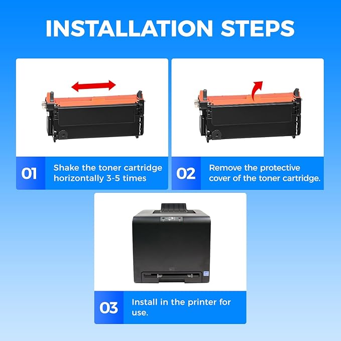 3130 Toner Cartridge Set 4-Pack High-Capacity Replacement for Dell 330-1198 330-1199 330-1200 330-1204 Compatible with Dell 3130 3130CDN 3130CN 3130CND Color Laser Printers (Black Cyan Magenta Yellow)