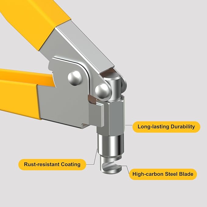 Hole Punch Pliers for Surface Mount Backbox and Junction Box, 0.4” Hole Cutting Pliers, Quick Manual Cutter