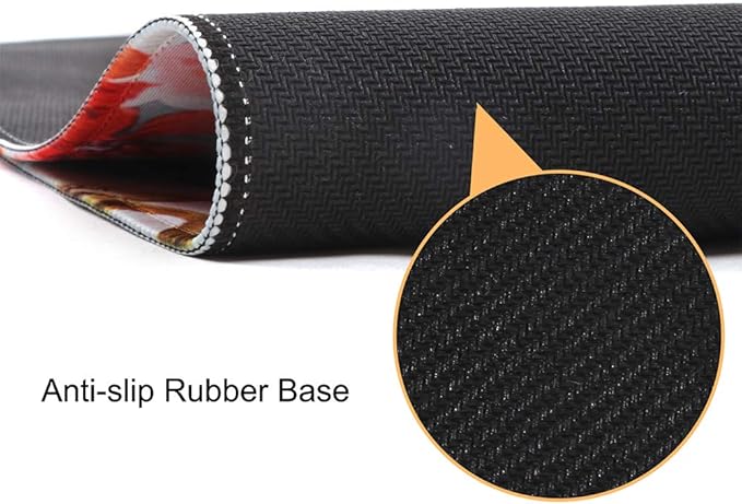 HAOCOO Floral Desk Pad Mat, Computer Desk Matt for Desktop, Large Mouse Pad for Desk, XXL Gaming Mousepad with Non-Slip Base, Waterproof Laptop Keyboard Mat for Office Laptop Women